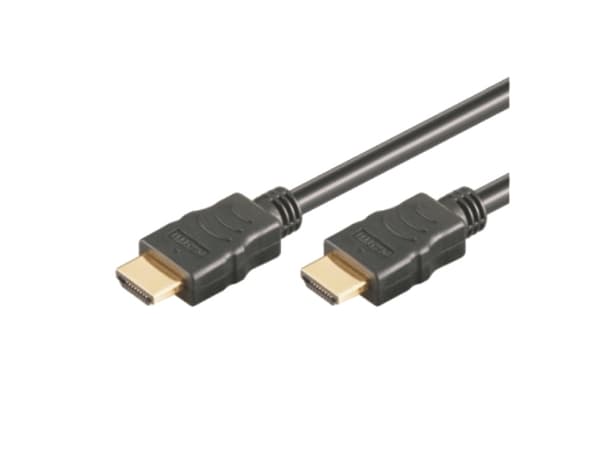 M-CAB - HDMI-kabel med Ethernet - HDMI hann til HDMI hann - 1 m - svart