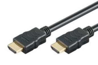 M-CAB - HDMI-kabel med Ethernet - HDMI hann til HDMI hann - 1 m - svart