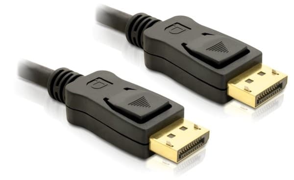 DeLOCK Cable Displayport 3m male - male Gold, 3 m, Musta, Uros/uros