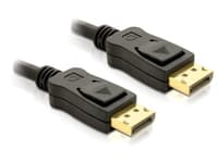 DeLOCK Cable Displayport 3m male - male Gold, 3 m, Musta, Uros/uros