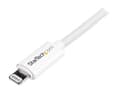 Miniatyrbilde 5 av 5: StarTech.com 2m (6ft) Long White Apple 8-pin Lightning Connector to USB Cable for iPhone / iPod / iPad - Charge and Sync Cable (USBLT2MW) - Lightning