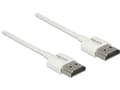 Pikkukuva 3 / 5: DeLOCK 85126, 1,5 m, HDMI-tyyppi A (vakio), HDMI-tyyppi A (vakio), 3840 x 2160 pikseliä, 3D, Valkoinen