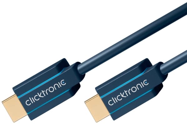ClickTronic 1m High Speed HDMI, 1 m, HDMI Type A (Standard), HDMI Type A (Standard), 10,2 Gbit/s, Blå