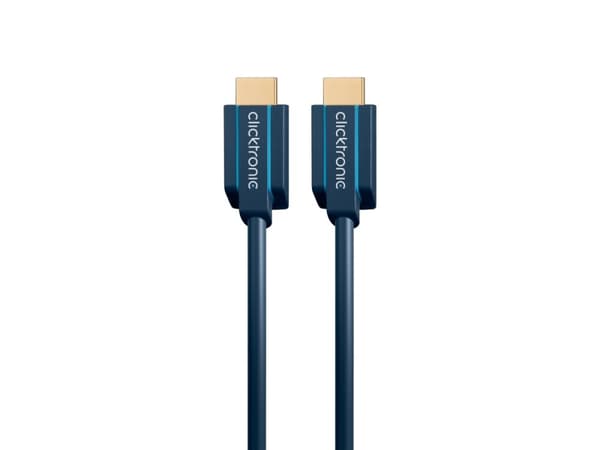 ClickTronic 1m High Speed HDMI, 1 m, HDMI Type A (Standard), HDMI Type A (Standard), 10,2 Gbit/s, Blå