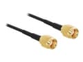 Miniatyrbilde 1 av 5: DeLOCK Adapter RP-SMA Plugg > RP-SMA Plugg - Antennekabel - RP-SMA (han) til RP-SMA (han) - 32 cm - RG-174 - sort