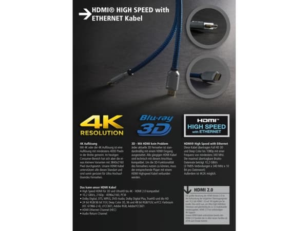 S-Conn 10m HDMI 19-pin A, 10 m, HDMI Typ A (standard), HDMI Typ A (standard), 8,16 Gbit/s, Svart