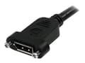 Pikkukuva 5 / 5: StarTech.com 3 ft / 91 cm 20-nastainen DP DisplayPort jatkopaneeliasennuskaapeli - DisplayPort - DisplayPort - DisplayPort - uros - naaras (DPPNLFM3P