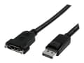 Pikkukuva 2 / 5: StarTech.com 3 ft / 91 cm 20-nastainen DP DisplayPort jatkopaneeliasennuskaapeli - DisplayPort - DisplayPort - DisplayPort - uros - naaras (DPPNLFM3P
