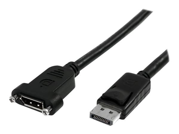 StarTech.com 3 ft / 91 cm 20-nastainen DP DisplayPort jatkopaneeliasennuskaapeli - DisplayPort - DisplayPort - DisplayPort - uros - naaras (DPPNLFM3P