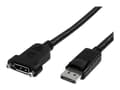 Pikkukuva 1 / 5: StarTech.com 3 ft / 91 cm 20-nastainen DP DisplayPort jatkopaneeliasennuskaapeli - DisplayPort - DisplayPort - DisplayPort - uros - naaras (DPPNLFM3P
