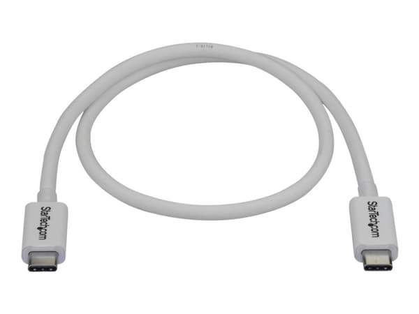 StarTech.com 1.6ft (50cm) Thunderbolt 3 Cable, 40Gbps, 100W PD, 4K/5K Video, Thunderbolt-Certified, Compatible w/ TB4/USB 3.2/DisplayPort - Thunderbo