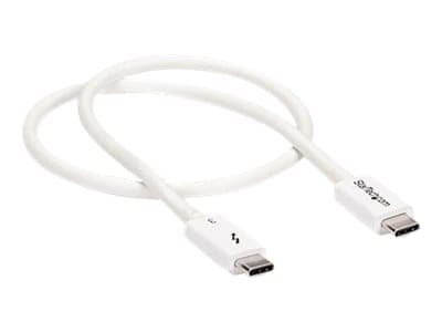StarTech.com 1.6ft (50cm) Thunderbolt 3 Cable, 40Gbps, 100W PD, 4K/5K Video, Thunderbolt-Certified, Compatible w/ TB4/USB 3.2/DisplayPort - Thunderbo