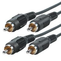 ROLINE 11.09.4336, 2 x RCA, Hanstik, 2 x RCA, Hanstik, 5 m