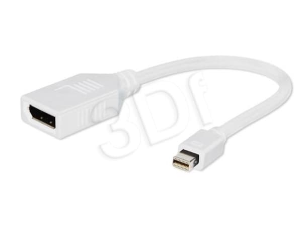 Cablexpert - DisplayPort-adapter - DisplayPort (hunn) til Mini DisplayPort (hann) - 10 cm - hvit