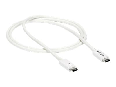 StarTech.com 6.6ft (2m) Thunderbolt 3 Cable, 20Gbps, 100W PD, 4K Video, Thunderbolt-Certified, Compatible w/ TB4/USB 3.2/DisplayPort - Thunderbolt-ka