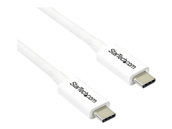 StarTech.com 6.6ft (2m) Thunderbolt 3 Cable, 20Gbps, 100W PD, 4K Video, Thunderbolt-Certified, Compatible w/ TB4/USB 3.2/DisplayPort - Thunderbolt-ka