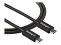 Miniatyrbild 3 av 5: StarTech.com 2.6ft (80cm) Thunderbolt 3 Cable, 40Gbps, 100W PD, 4K/5K Video, Thunderbolt-Certified, Compatible w/ TB4/USB 3.2/DisplayPort - Thunderbo