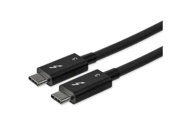 StarTech.com 2.6ft (80cm) Thunderbolt 3 Cable, 40Gbps, 100W PD, 4K/5K Video, Thunderbolt-Certified, Compatible w/ TB4/USB 3.2/DisplayPort - Thunderbo