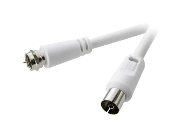 SpeaKa Professional SP-7870452, 10 m, F, F, Hvit