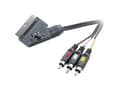 Miniatyrbild 2 av 3: SpeaKa Professional Scart / Composite (phono) TV-mottagare Anslutningskabel [1x SCART-kontakt - 3x Cinch-kontakt] 2,00 m Svart
