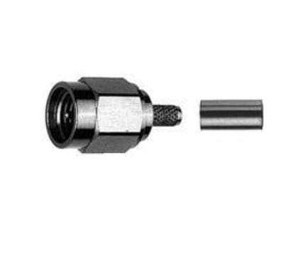 Telegärtner J01150A0011, SMA, Uros, Musta