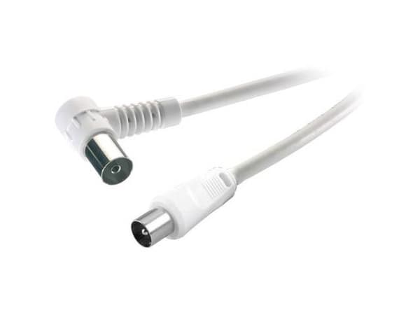 SpeaKa Professional SP-7870412, 10 m, Koaks, Koaks, Hvit