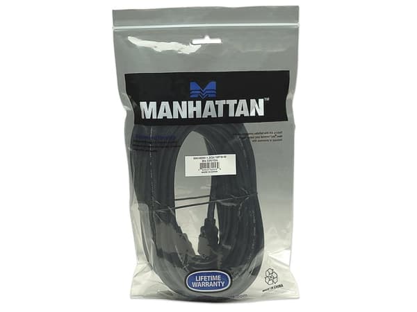 Manhattan 322539, 10 m, HDMI Type A (Standard), HDMI Type A (Standard), 3D, 10,2 Gbit/sek., Svart