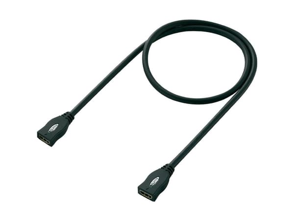 SpeaKa Professional HDMI Forlængerkabel HDMI-A-hunstik, HDMI-A-hunstik 1.00 m Sort SP-1793612 #####4K UHD, Audio Return Channel, forgyldte stik HDMI-