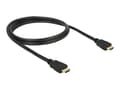 Miniatyrbilde 1 av 5: Delock - HDMI-kabel med Ethernet - HDMI hann til HDMI hann - 1 m - svart - 4K-støtte