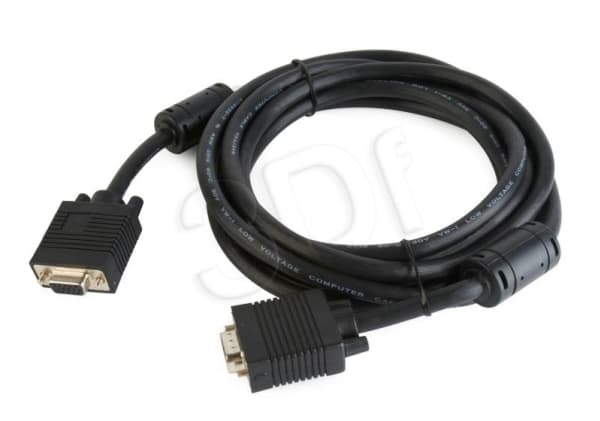 Cablexpert Premium - VGA-forlengelseskabel - HD-15 (VGA) (hunn) til HD-15 (VGA) (hann) - 3 m - formstøpt, tommelskruer - svart