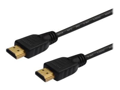 SAVIO CL-34 - HDMI-kabel med Ethernet - HDMI hann til HDMI hann - 10 m - skjermet - svart