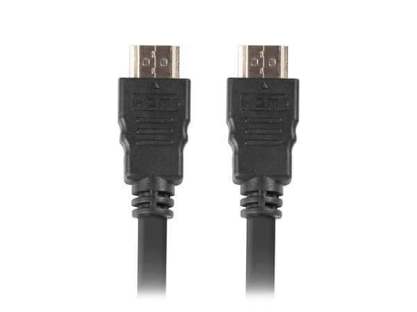 Lanberg - Hög hastighet - HDMI-kabel med Ethernet - HDMI hane till HDMI hane - 1.8 m - svart - stöd för 4K