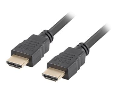Lanberg - Hög hastighet - HDMI-kabel med Ethernet - HDMI hane till HDMI hane - 1.8 m - svart - stöd för 4K