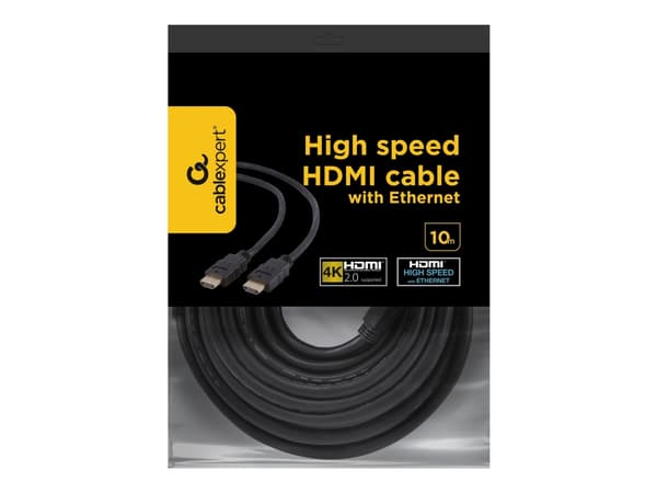 Gembird - HDMI-kabel med Ethernet - HDMI han till HDMI han - 10 m
