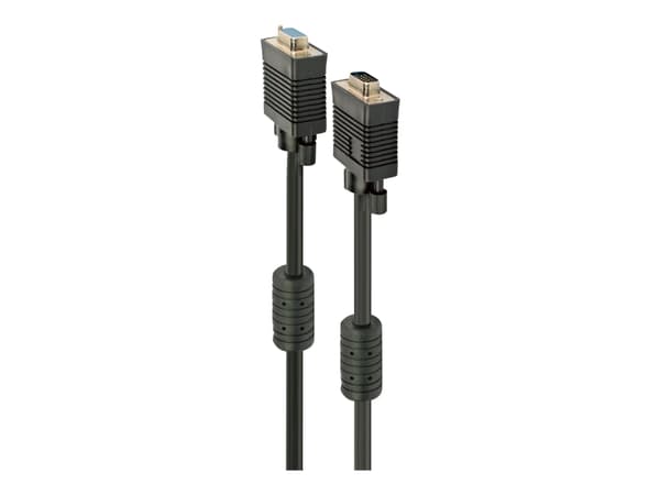 Cablexpert Premium CC-PPVGAX-6B - VGA-kabel - HD-15 (VGA) (hona) till HD-15 (VGA) (hane) - 1.8 m - formpressad, tumskruvar - svart
