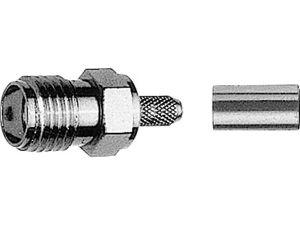 Telegärtner J01151A0059, SMA, Sort, 1 stk
