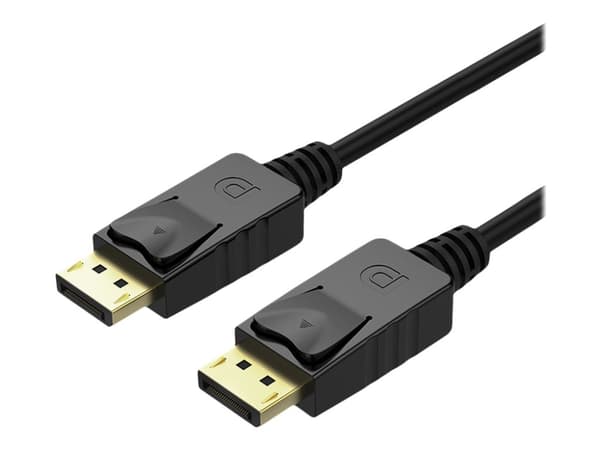 Unitek Y-C608BK - DisplayPort-kabel - DisplayPort (hann) til DisplayPort (hann) - 2 m - 4K-støtte - svart