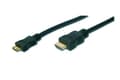 Miniatyrbilde 3 av 5: ASSMANN - HDMI-kabel - HDMI hann til 19 pin mini HDMI Type C hann - 3 m - dobbeltisolert - svart