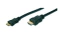 Miniatyrbilde 2 av 5: ASSMANN - HDMI-kabel - HDMI hann til 19 pin mini HDMI Type C hann - 3 m - dobbeltisolert - svart