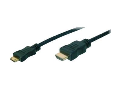 ASSMANN - HDMI-kabel - HDMI hann til 19 pin mini HDMI Type C hann - 3 m - dobbeltisolert - svart