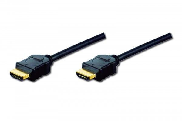ASSMANN - HDMI-kabel med Ethernet - HDMI hann til HDMI hann - 5 m - trippel beskyttelse - svart