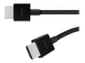 Miniatyrbilde 3 av 5: Belkin - Ultra High Speed - HDMI-kabel - HDMI hann til HDMI hann - 1 m - svart - 4K 120 Hz støtte, 8K 60Hz støtte, flettet kabel