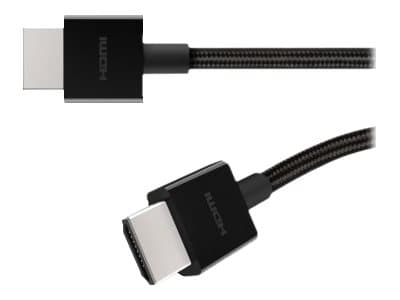 Belkin - Ultra High Speed - HDMI-kabel - HDMI hann til HDMI hann - 1 m - svart - 4K 120 Hz støtte, 8K 60Hz støtte, flettet kabel