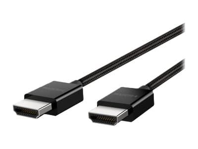 Belkin - Ultra High Speed - HDMI-kabel - HDMI hann til HDMI hann - 1 m - svart - 4K 120 Hz støtte, 8K 60Hz støtte, flettet kabel