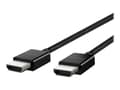 Miniatyrbilde 1 av 5: Belkin - Ultra High Speed - HDMI-kabel - HDMI hann til HDMI hann - 1 m - svart - 4K 120 Hz støtte, 8K 60Hz støtte, flettet kabel