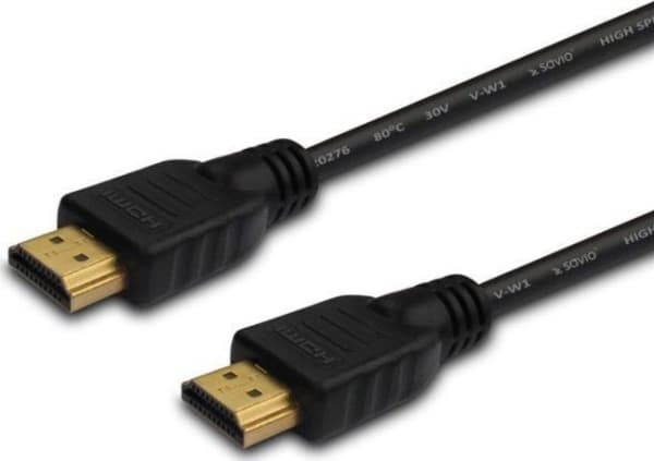 SAVIO CL-96 - HDMI-kabel med Ethernet - HDMI hann til HDMI hann - 3 m - skjermet - 4K-støtte