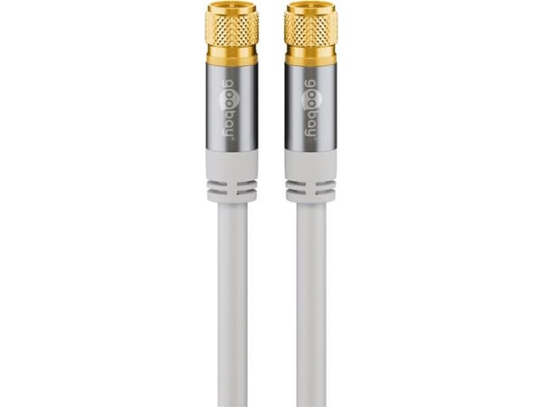 Goobay 70600, 2 m, F, F, Hvit