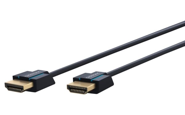 ClickTronic 70701, 0,5 m, HDMI Type A (Standard), HDMI Type A (Standard), 3840 x 2160 piksler, 3D, Blå