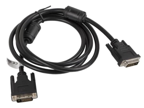 Lanberg - DVI-kaapeli - dual link - DVI-D (uros) - DVI-D (uros) - 18 m - 1080p-tuki - musta