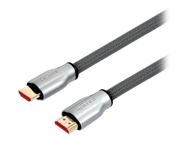Unitek - HDMI-kabel - HDMI hann til HDMI hann - 1 m - sølv